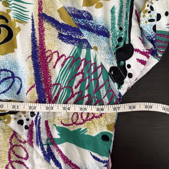 Vintage S Oliver Sport Jacket Large Retro Abstract Anorak Ski Snowboard 90s - Picture 11 of 13